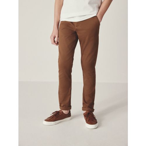 Ginger/Tan Brown Skinny Fit Stretch Chino Trousers (3-17yrs)