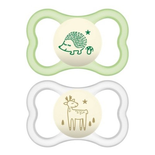 MAM Air Night 2pk Pacifier Unisex - 6+Months
