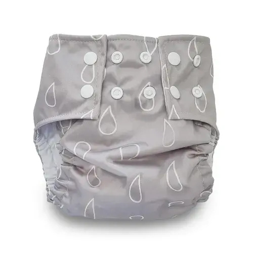 Bubba Blue Modern Cloth Nappy With Insert Grey | Baby Bunting AU