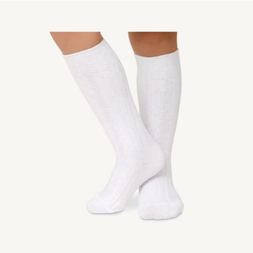 The Beaufort Bonnet Co. Jeffries Cable Knit Knee Socks - White
