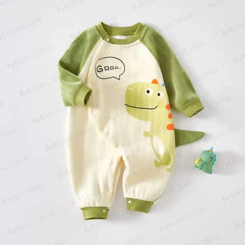 Baby Animal Fleece Lined Romper