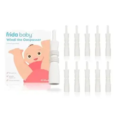 Frida Baby Windi Gas Passer, Baby Gas Relief, Made in USA, 100% Natural, Safe & Effective Instant Relief for Babies & Infants, 10ct