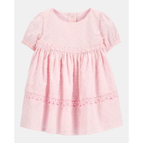 Baby Textured Babydoll Dress- Pink - OshKosh B'gosh | Carter's