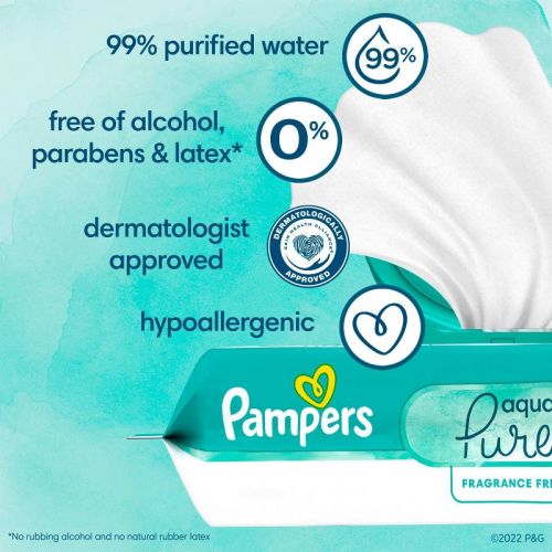 Pampers Aqua Pure Sensitive Baby Wipes