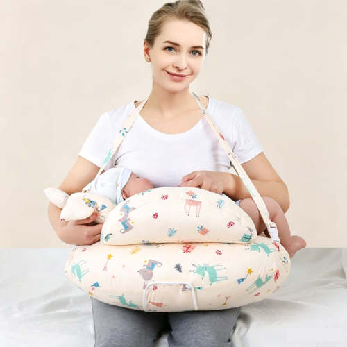 Breastfeeding Nursing Pillow 3-Piece Set | U-Shape Waist Support | Baby Sleep Better