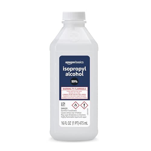 Amazon Basics 99% Isopropyl Alcohol For Technical Use,16 Fluid Ounces, 1-Pack (Previously Solimo)