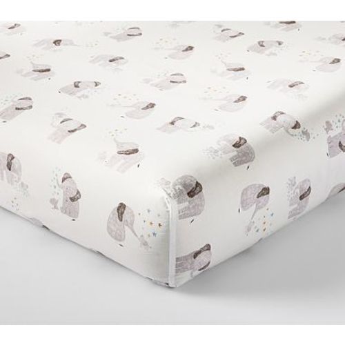 Ellis Crib Fitted Sheet, Ivory Multi