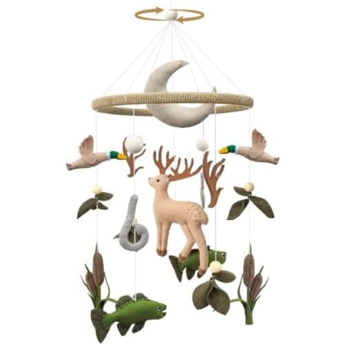 Hunting Baby Crib Mobile Deer Baby Mobile for Boys and Girls