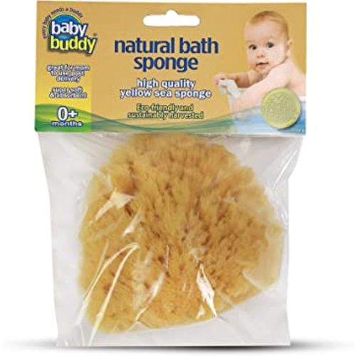 Baby Buddy Baby Bath 4” Yellow Sea Sponge