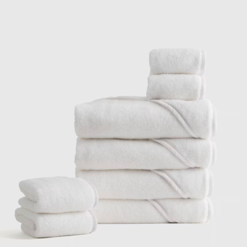 Organic Turkish Cotton Baby Bath Bundle 8-Pack in white