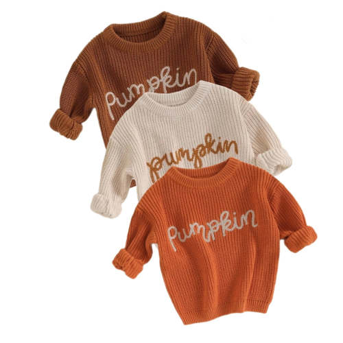 Pumpkin Crewneck Sweaters