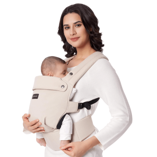 Momcozy 3-in-1 PureHug Baby Carrier, Khaki, Cotton
