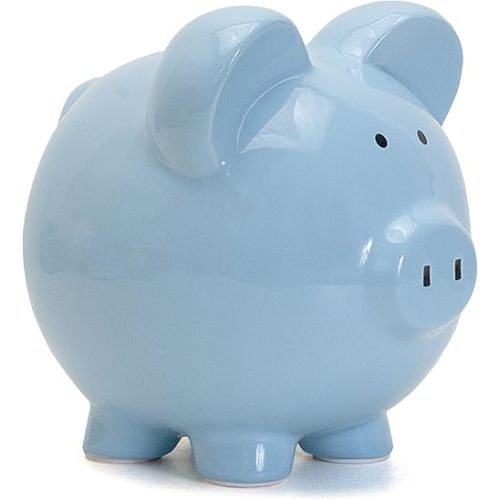 Child to Cherish Ceramic Piggy Bank, Blue