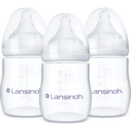 Lansinoh Anti-Colic Baby Bottles, 5 Ounces, 3 Count