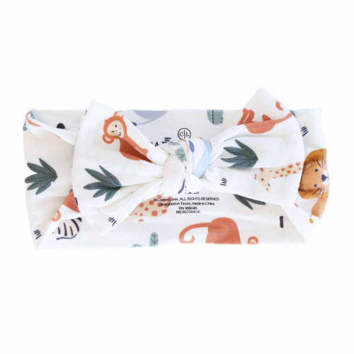 Safari Snuggles Knit Large Bow Headwrap