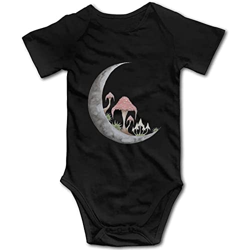 YCICIVDee Mushroom Moon Baby Bodysuit -Newborn Infant Baby Bodysuit Long Sleeve 0-24 Months White
