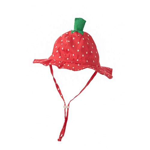 Baby Sun Hat | UPF 50+ Sun Protection All-Day Adjustable Infant 100% Cotton Bucket Hat for Head, Neck & Eyes Strawberry
