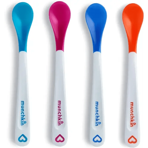 Munchkin® White Hot® Safety Baby Spoons, BPA Free, 4 Pack, Polypropylene