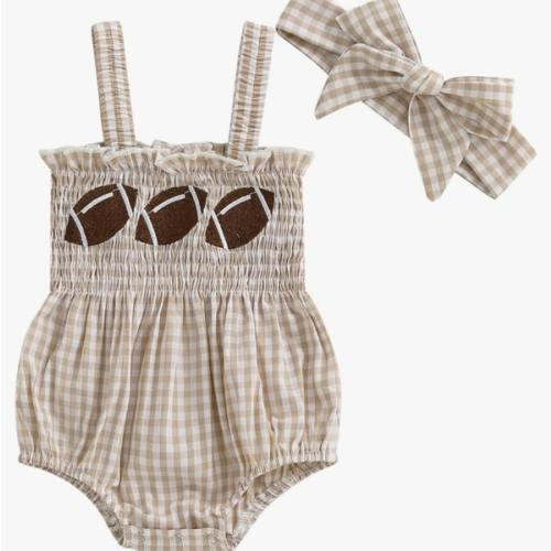 Football bubble with matching bow