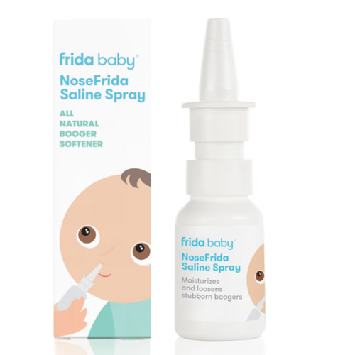 Frida Baby NoseFrida Saline Mist Spray, Baby Saline Nasal Spray Decongestant for Allergy Relief and Congestion Relief to Soften Nasal Passages, 0.68 fl oz
