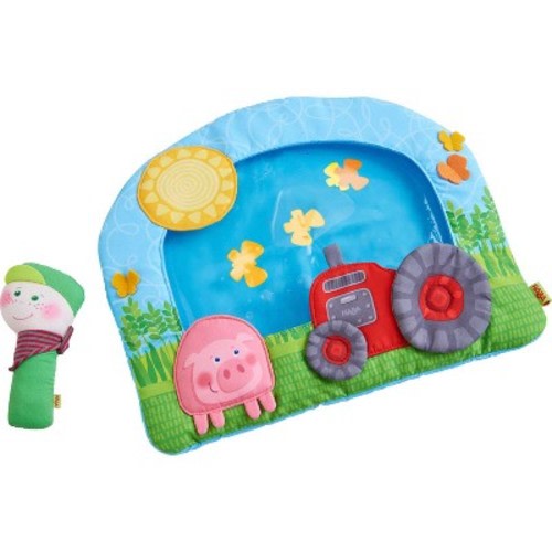 HABA Water Mat for Baby Tummy Time Play, On the Farm Sensory Mat Toys for Infants 6m+, Activity Baby Toy
