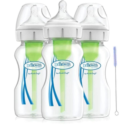 Dr. Brown's 9 oz Options+ Wide-Neck Bottles, 3-Pack