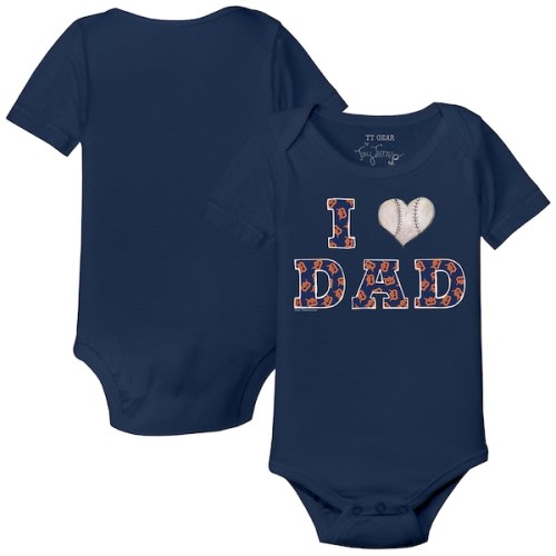 Detroit Tigers Tiny Turnip Infant I Love Dad Bodysuit - Navy