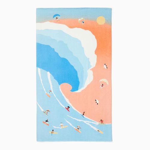 Surf Scene Beach Towel