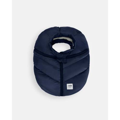 Car Seat Cocoon - Navy Plush