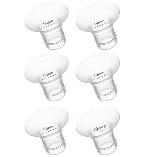 19mm Flange Inserts 6PC, Compatible with 19mm Flange Spectra/Flange Inserts for Spectra/Momcozy Flange Inserts/Momcozy Wearable Breast Pump Flange Insert/Medela Flange 19mm/Elvie/Willow/TSRETE