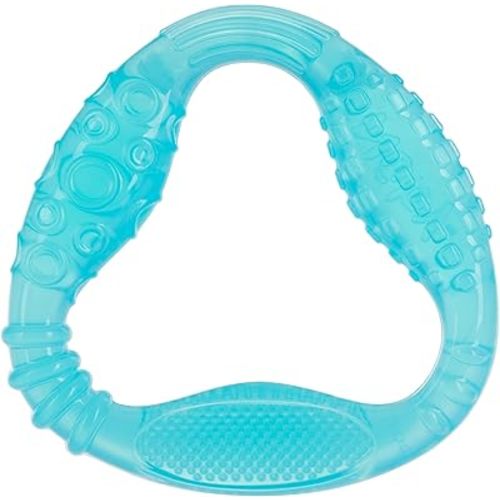 Nuby Comfy Gums Teething Toy - Textured Silicone Baby Teether Toy - 3+ Months - Blue