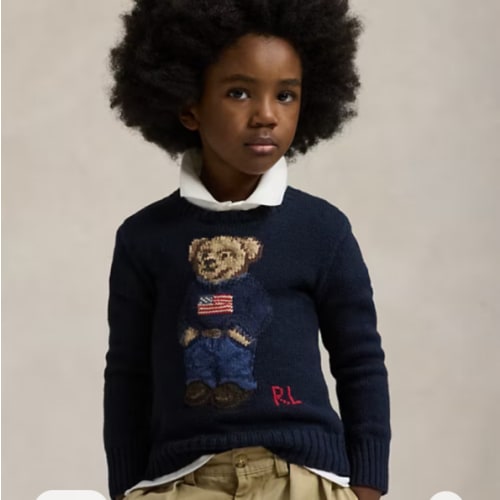 Boys' Polo Bear Cotton Sweater | Ralph Lauren