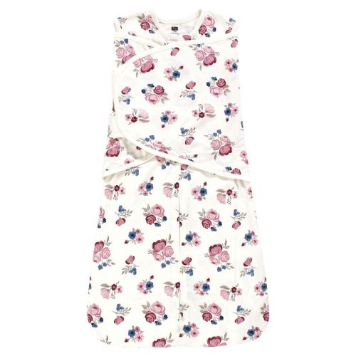 Hudson Baby Infant Girl Convertible Swaddle Sleep Sack, Dusty Rose Floral, 3-9 Months