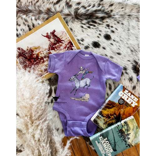 Broncy Donkey Onesie/Tee (Purple) (little kid) – theFRINGEDpineapple