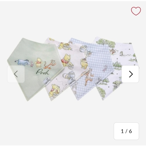 Baby Bandana Bibs Set of 4 - Winnie the Pooh – CLÉMENT