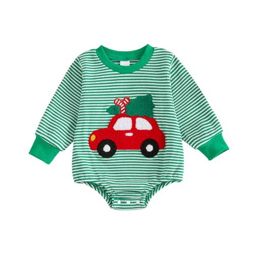 Bonangber Newborn Baby Boy Girl Halloween Outfit Long Sleeve Sweatshirt Romper Sweater Onesie Cute Infant Fall Winter Clothes