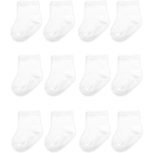 Fruit of the Loom Baby & Toddler Grow & Fit Flex Zones Cotton Stretch Socks - Unisex, Girls, Boys