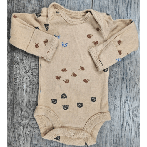 Baby Boy Clothes Carter's Preemie Brown  Raccoon Hedge Hog Bear Bodysuit