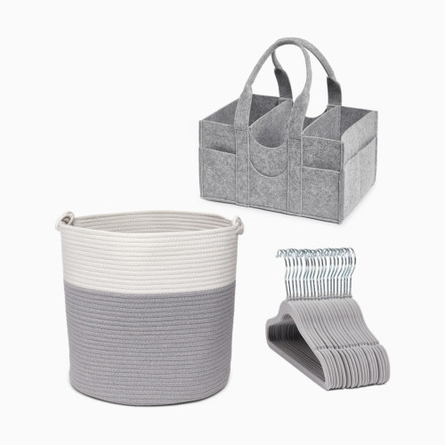 Sprucely Essential Nursery Organization Bundle - Grey