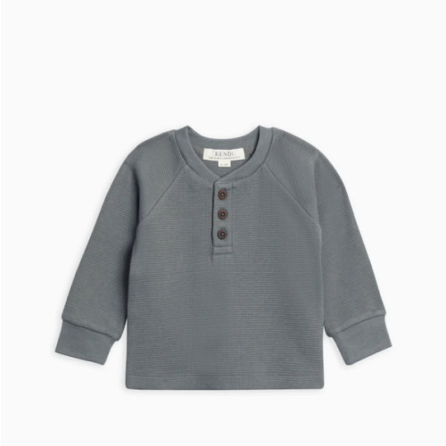 Jones Waffle Knit Henley Raglan Shirt