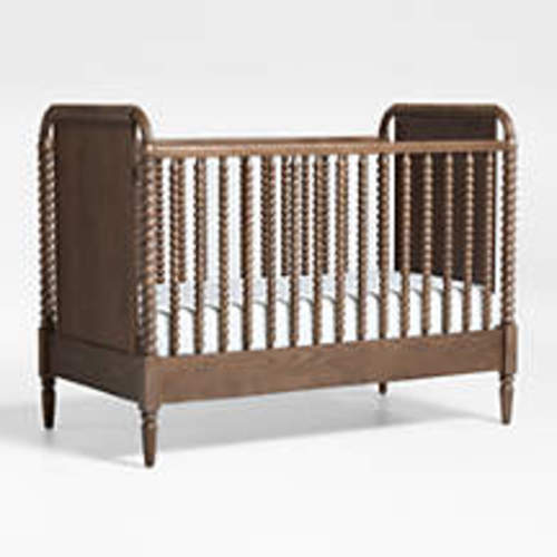 Jenny Lind Heirloom Deep Brown Wood Convertible Crib