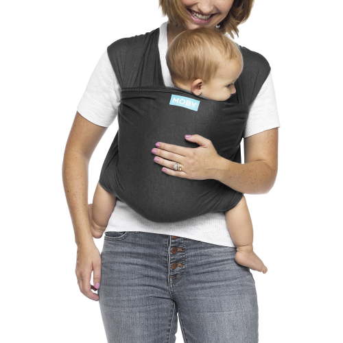 Moby Wrap Evolution Baby Wrap Carrier in Charcoal