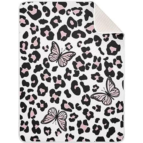 Amazon.com: KICPOAY Swaddle Blanket for Butterflies and Leopard Baby Receiving Blanket Muslin Baby Swaddles Soft Cotton Breathable Nursery Blankets for Unisex Boys and Girls 30x40 Inch : Baby