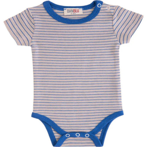 Striped Modal Babysuit, BANBLU | 6m or 9m