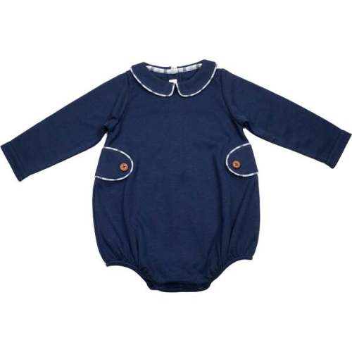 Oliver Bubble Romper, Navy