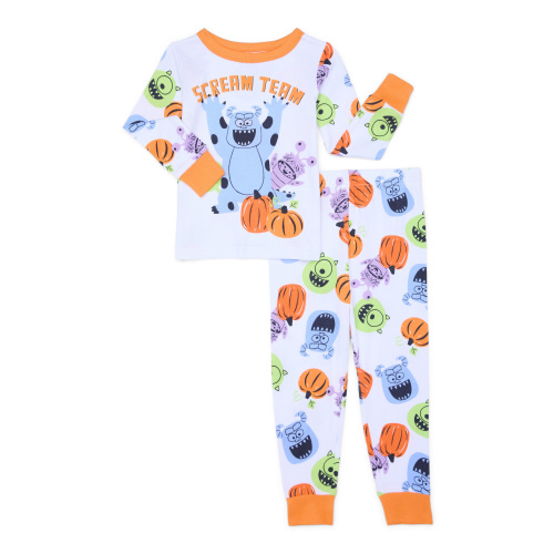 Character Toddler Halloween Glow in the Dark Pajama Set, 2-Piece, Sizes 12M-5T