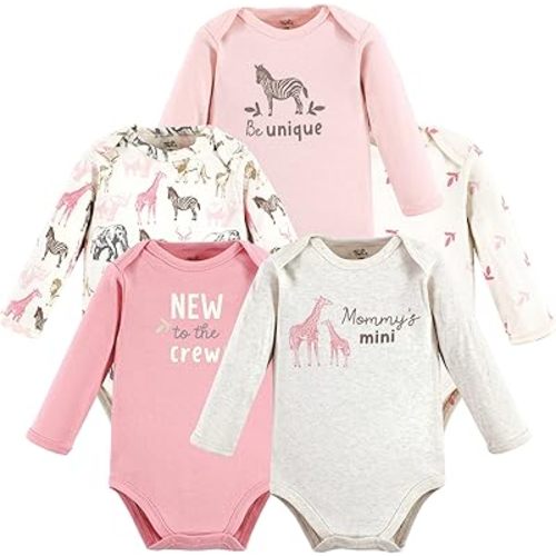 Touched by Nature Unisex Baby Organic Cotton Long-Sleeve Bodysuits