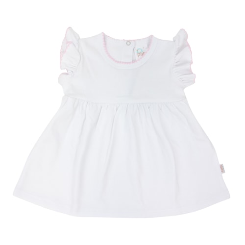 White / Pink Stripe Dress