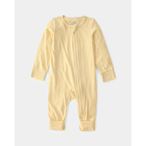 Baby 2-Way Zip PurelySoft Sleep & Play Pajama - Yellow