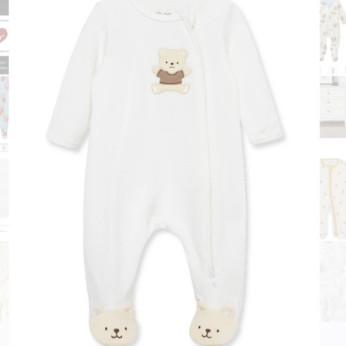 Gentle Bear 2-Way-Zip Footie 6 Month